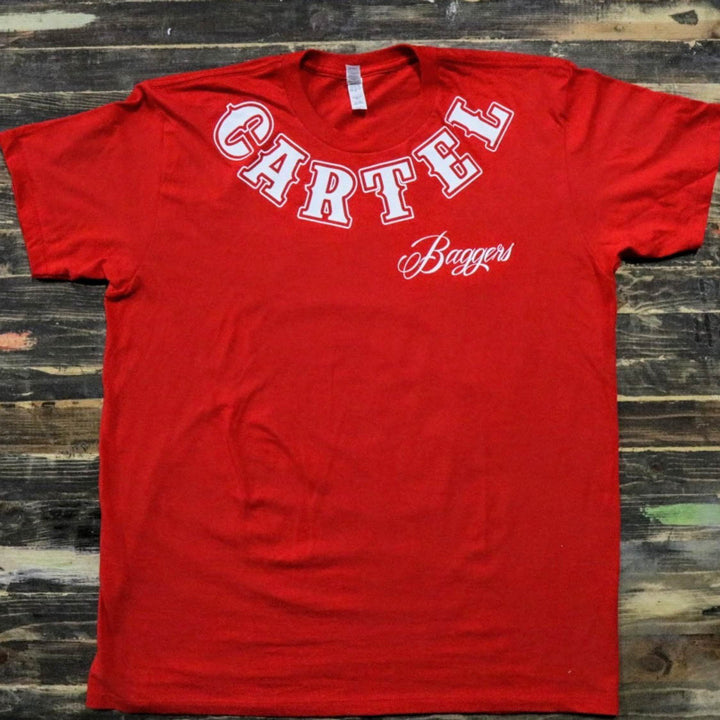 Cartel_Baggers_Red_Mens_Tee_White_Skull_Front
